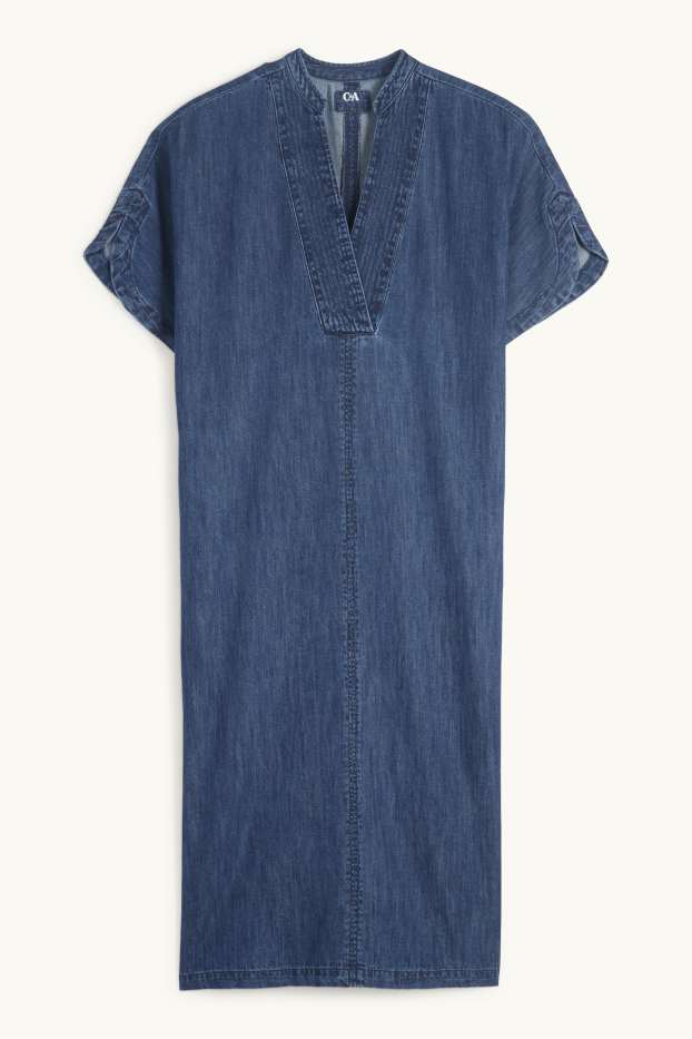 Damen - Jeans-Kaftan - dunkeljeansblau