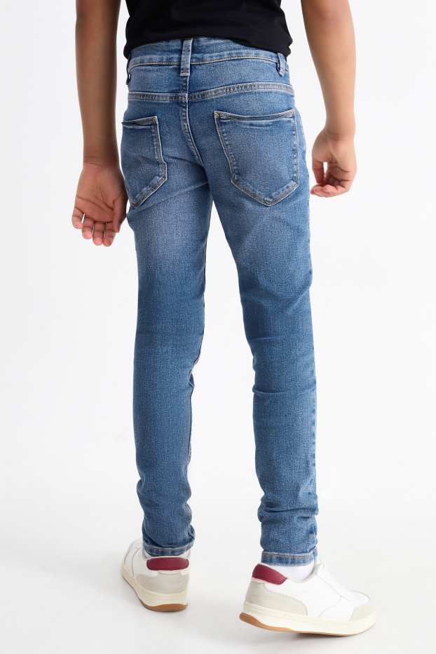 Nen - Skinny jeans - texà blau