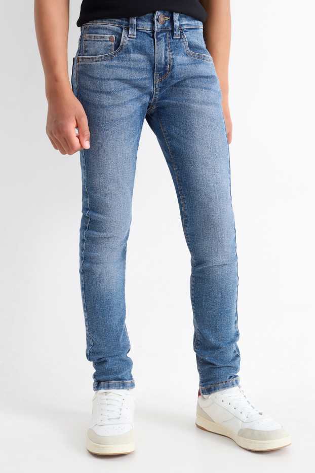 Nen - Skinny jeans - texà blau