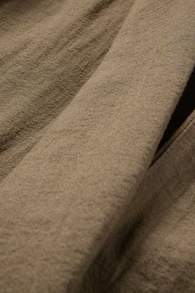 Damen - Longblazer - Relaxed Fit - khaki