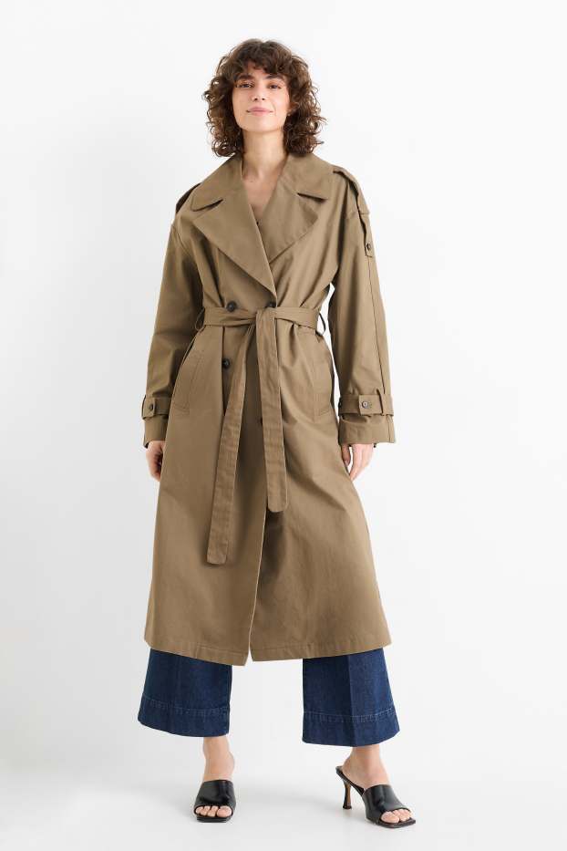 Dames - Trenchcoat - groen