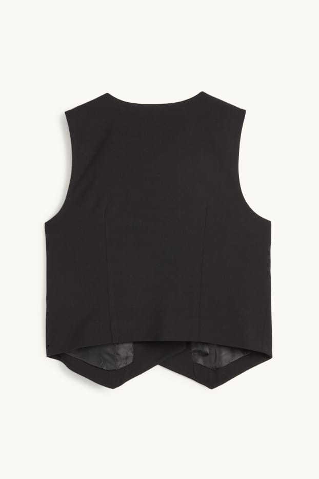 Femei - Vestă - relaxed fit - negru