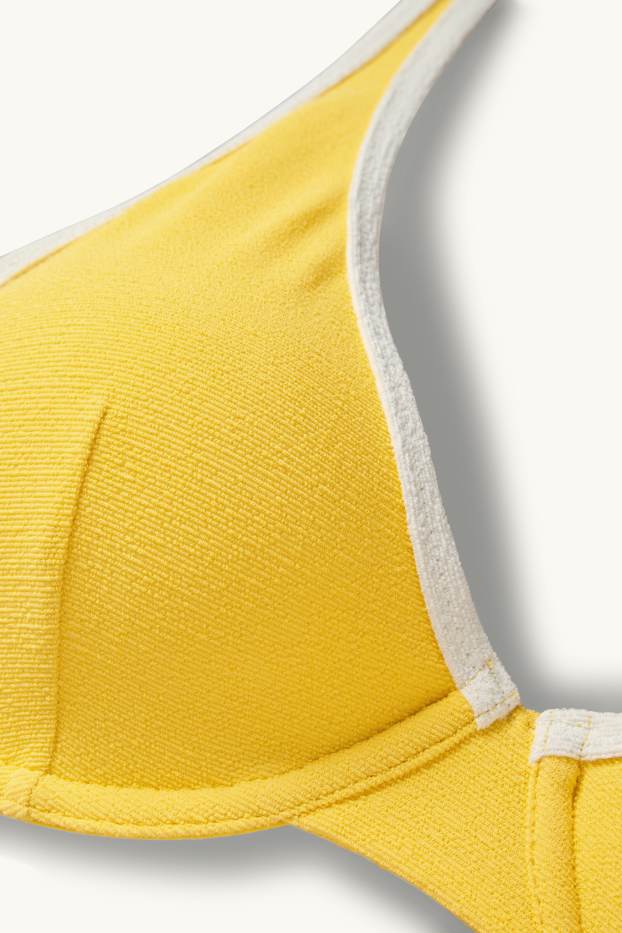 Femmes - Haut de bikini avec armatures - LYCRA® XTRA LIFE™ - texturé - jaune