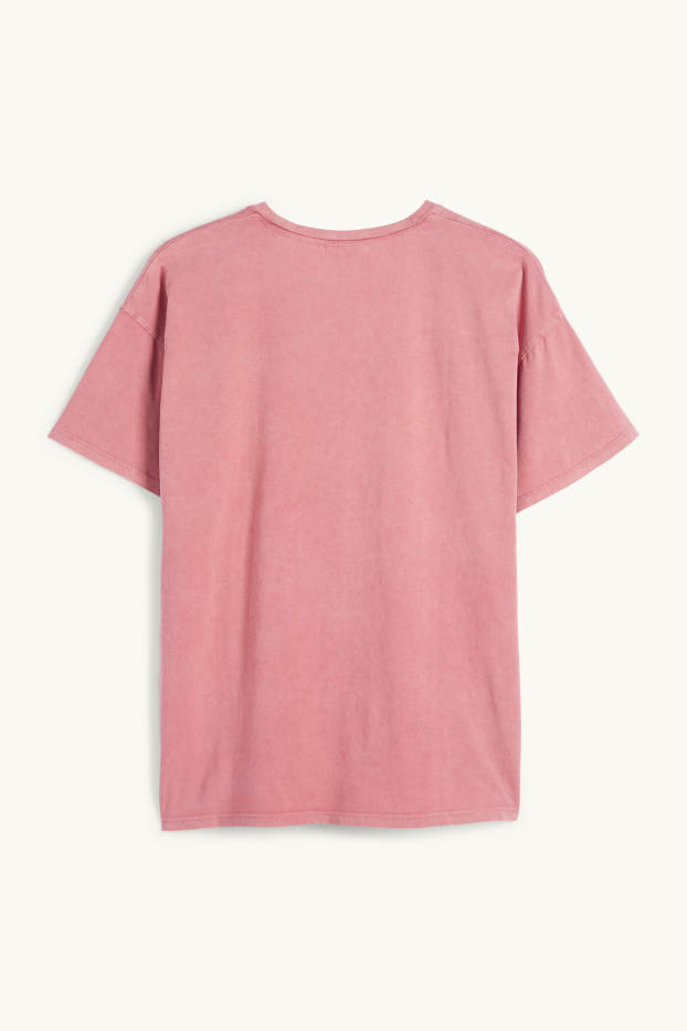 Femei - Tricou - supradimensionat - Micul meu ponei - roz închis