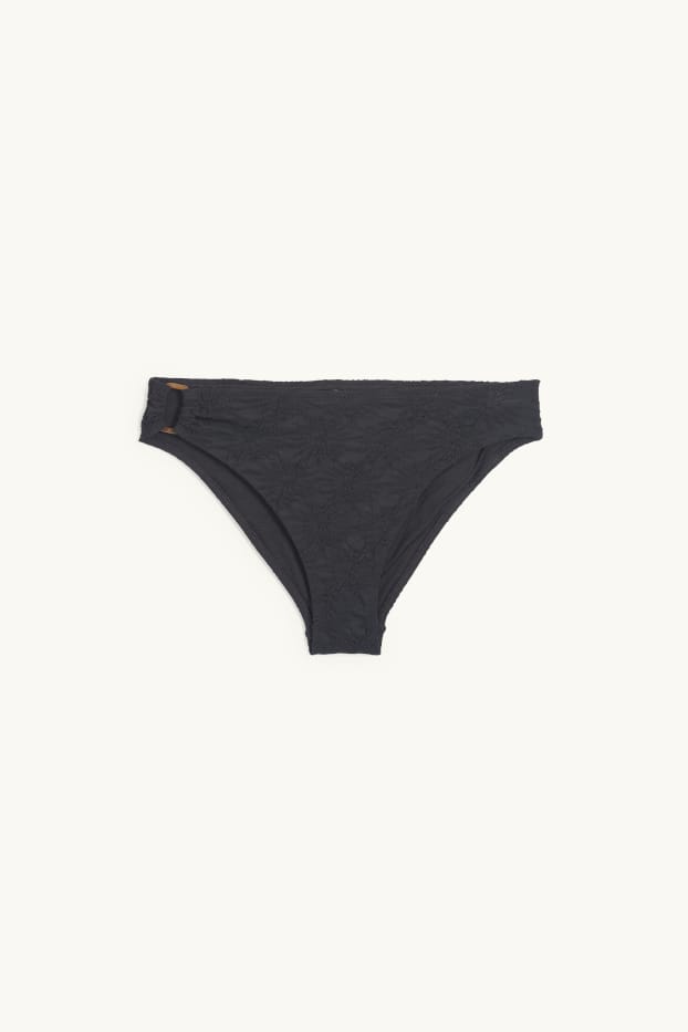 Femmes - Bas de bikini - mid waist - LYCRA® XTRA LIFE™ - texturé - noir