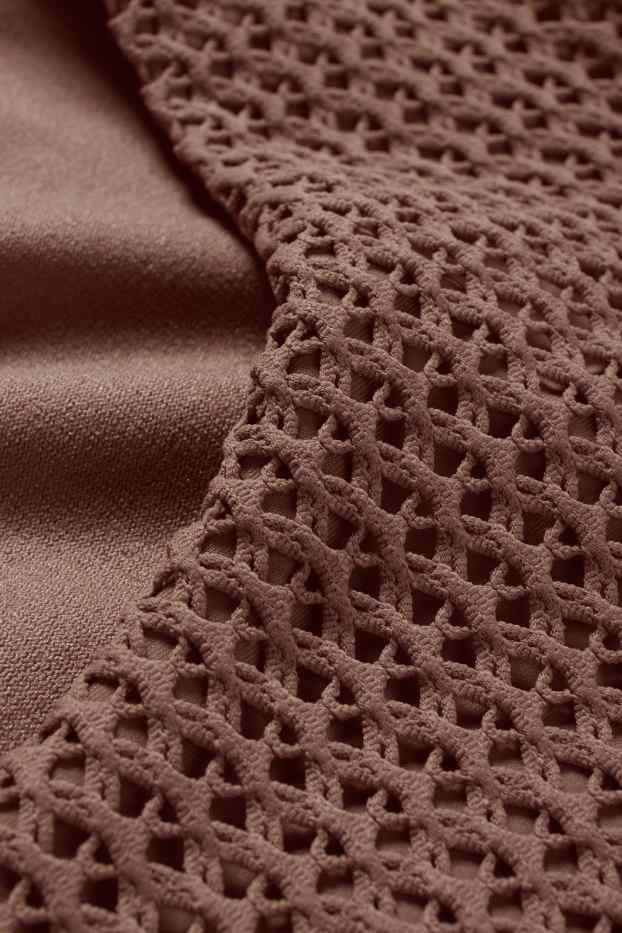 Dona - Calces de biquini - mid waist - LYCRA® XTRA LIFE™ - texturades - marró