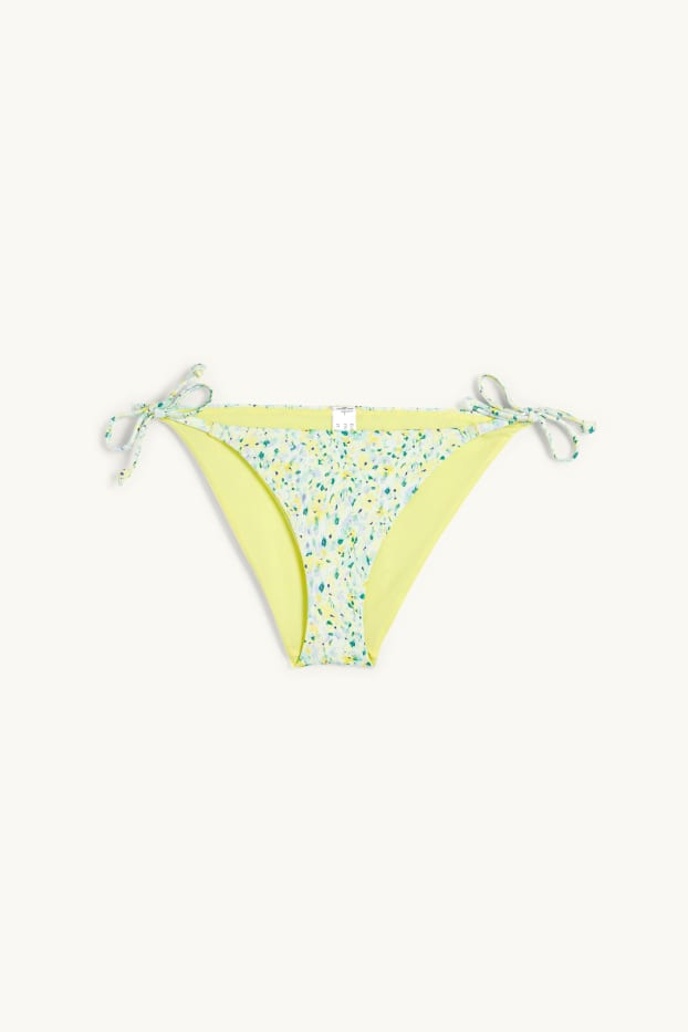 Dames - Bikinibroek - low waist - LYCRA® XTRA LIFE™ - gebloemd - mintgroen