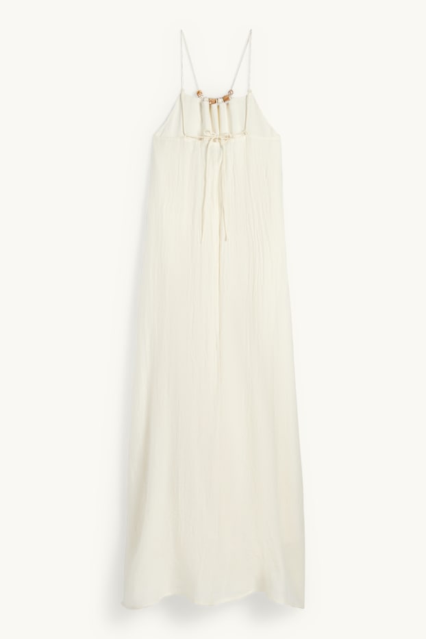 Donna - Vestito svasato - bianco crema