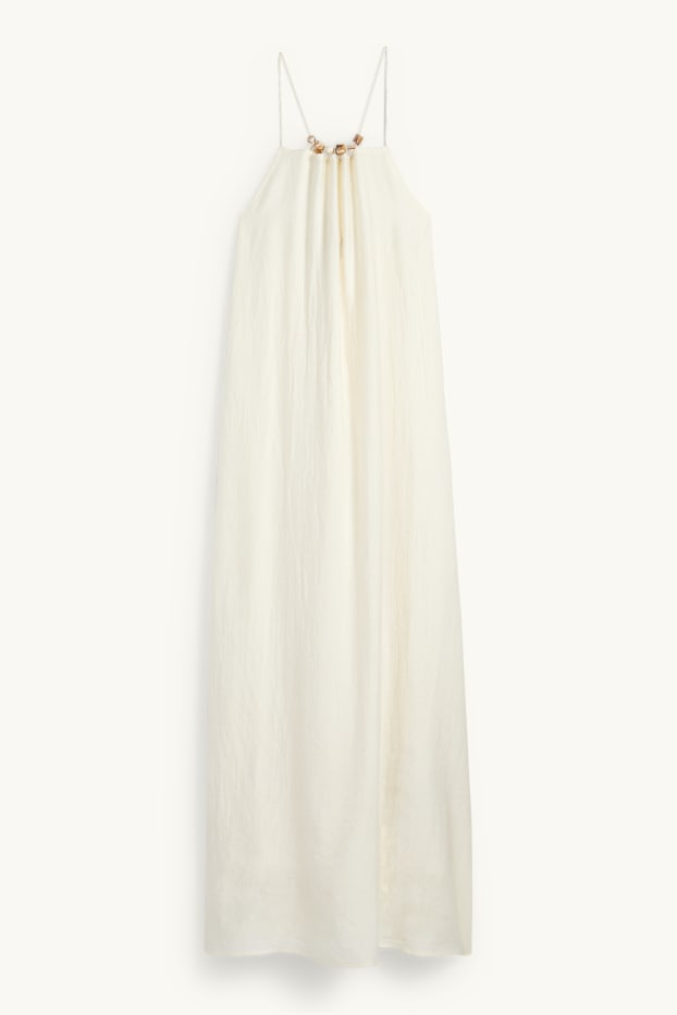 Donna - Vestito svasato - bianco crema