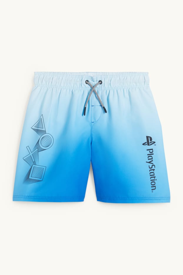 Bambini - PlayStation - costume boxer - con motivi - azzurro