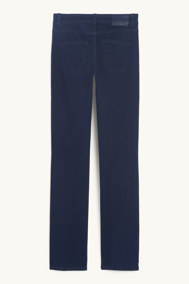 Damen - Premium Denim by C&A - Straight Jeans - Mid Waist - dunkeljeansblau