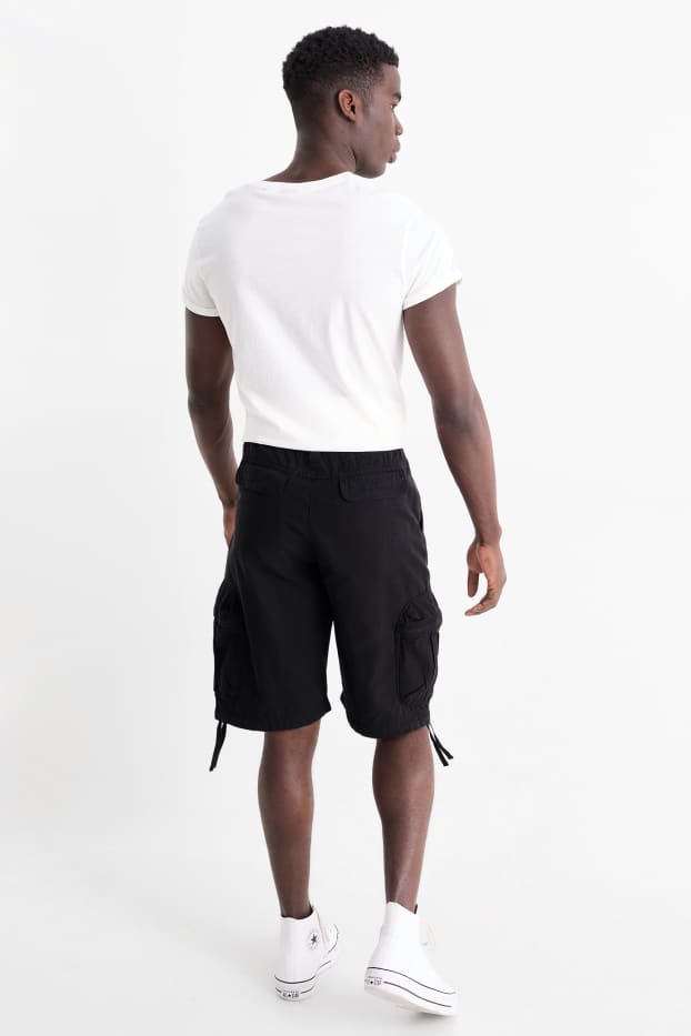 Herren - Cargoshorts - schwarz