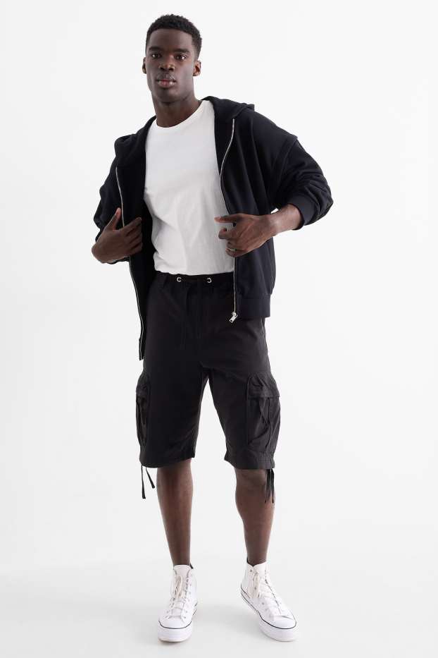 Herren - Cargoshorts - schwarz