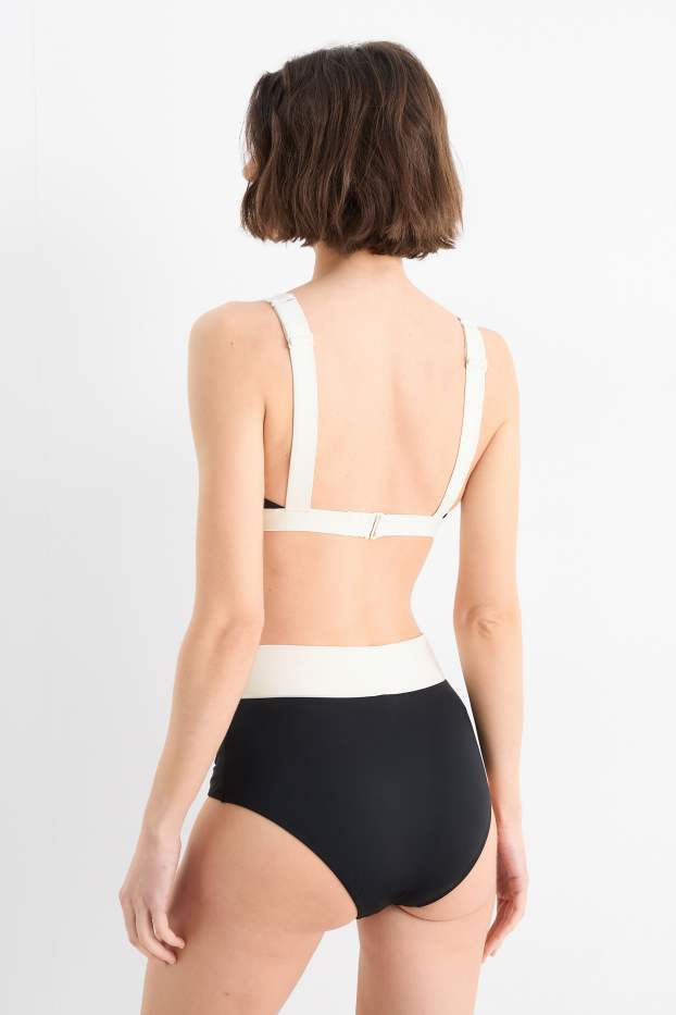 Femmes - Haut de bikini - ampliforme - LYCRA® XTRA LIFE™ - noir / blanc