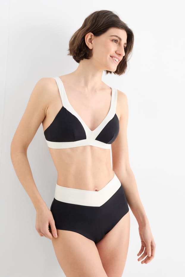 Femmes - Haut de bikini - ampliforme - LYCRA® XTRA LIFE™ - noir / blanc