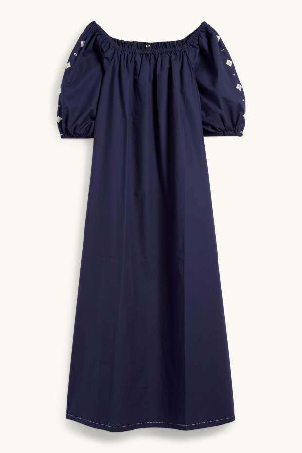 Femmes - Rangsutra x C&A - robe de coupe évasée - bleu foncé