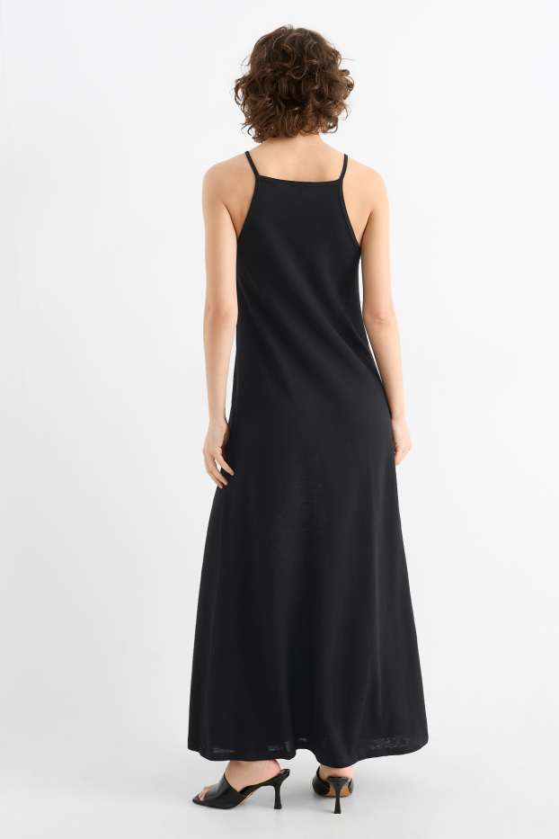 Donna - Vestito svasato - nero