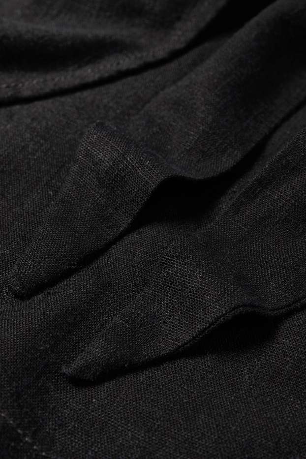 Dames - Skort met linnengehalte - zwart