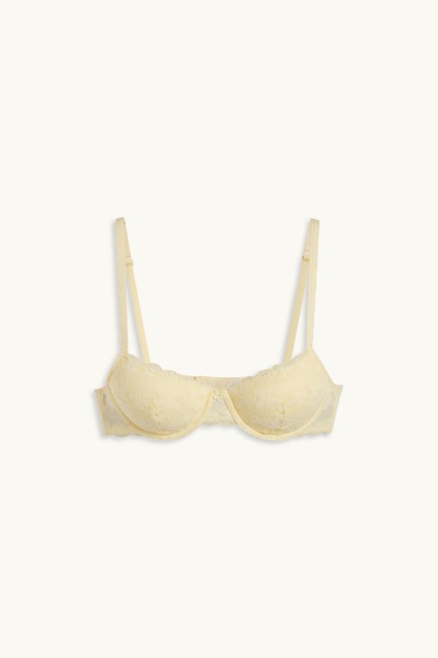 Mujer - Sujetador con aros - DEMI - con relleno - amarillo claro