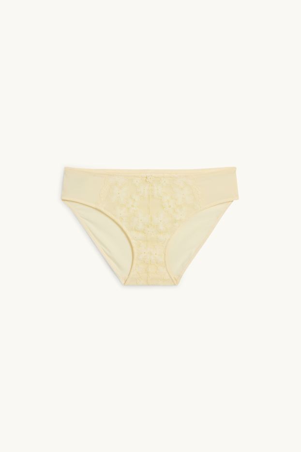Damen - Slip - hellgelb