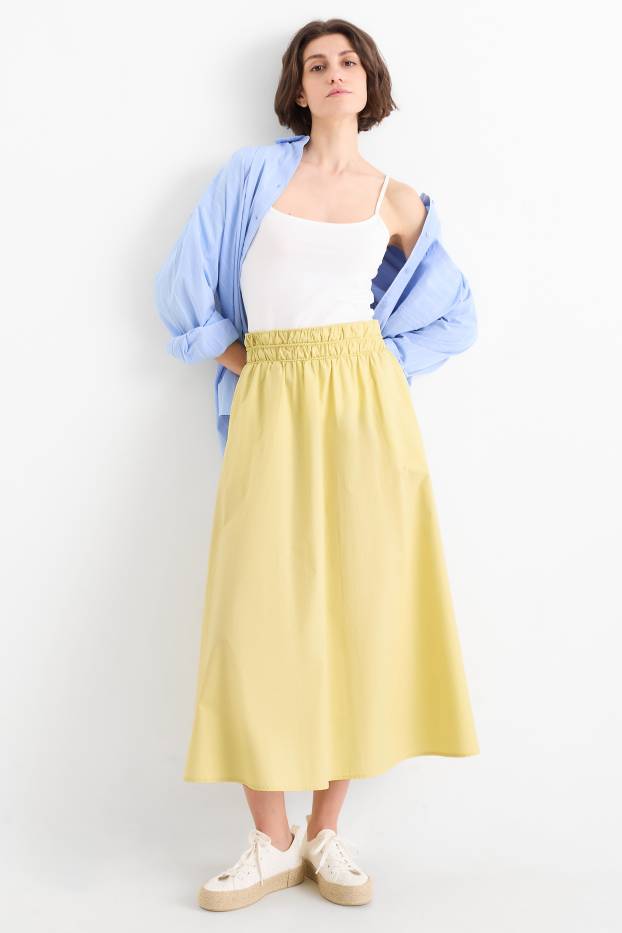 Women - Skirt - light yellow