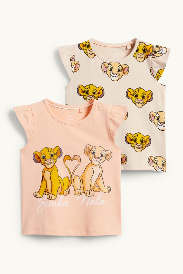 Baby Mädchen - Multipack 2er - Der König der Löwen - Baby-Kurzarmshirt - hellorange