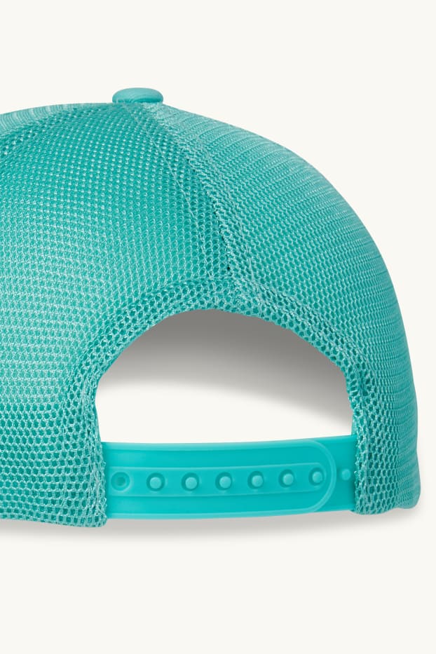 Children Boys - Surfer and toucan - baseball cap - turquoise