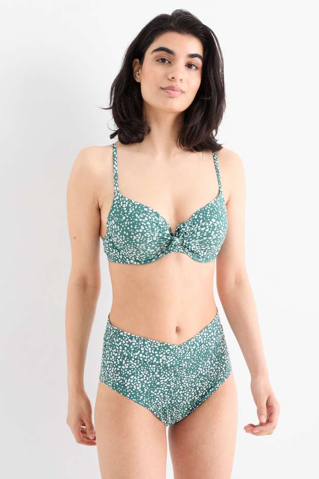 Women - Underwire bikini top - padded - LYCRA® XTRA LIFE™ - green