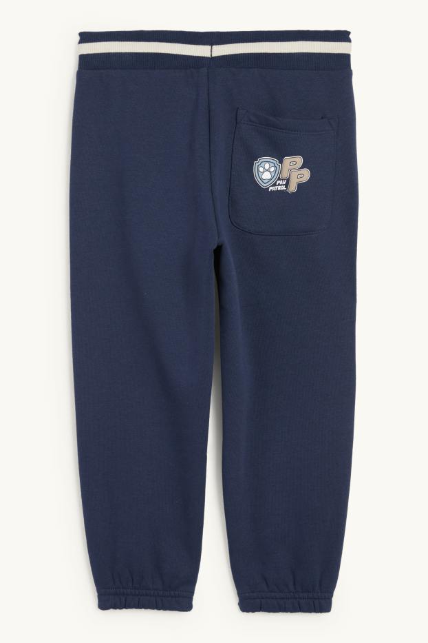 Nen - La Patrulla Peluda - Chase, Rubble, Marshall, Zuma - pantalons de xandall - blau fosc