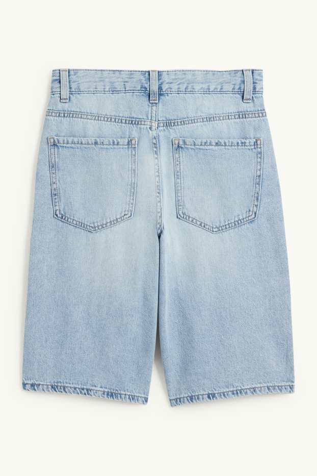 Enfants garçons - Bermuda en jean - jean bleu clair