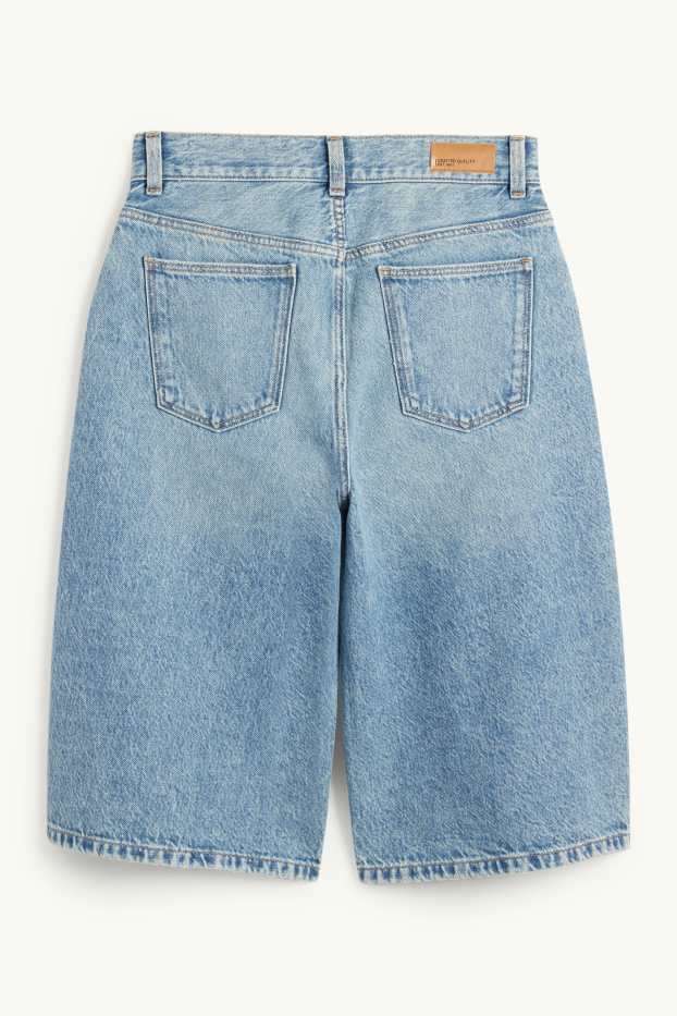 Kinderen: meisjes - Bermuda van spijkerstof - jeanslichtblauw