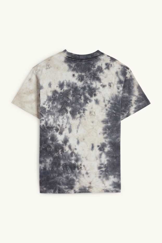 Kinder Jungen - Kurzarmshirt - gemustert - grau