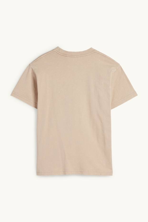 Bambini - Skater scheletro - t-shirt - beige