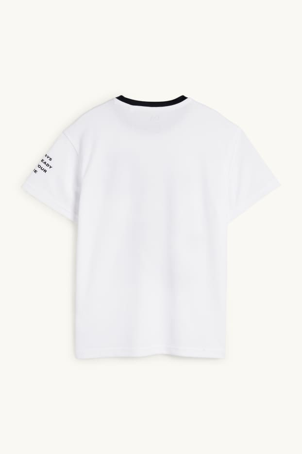 Kinder Jungen - Sneaker - Funktions-Shirt - weiss