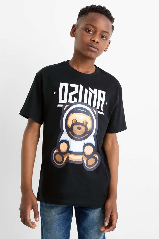 Children Boys - Ozuna - short sleeve T-shirt - black