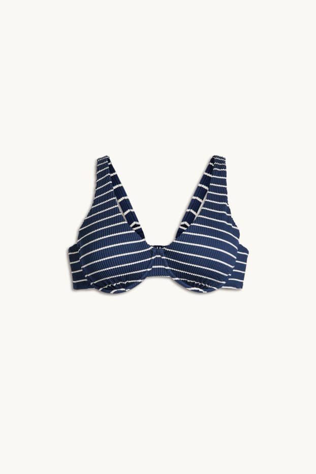 Women - Underwire bikini top - LYCRA® XTRA LIFE™ - dark blue