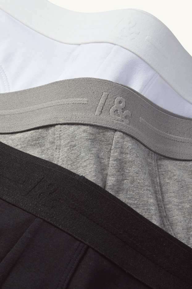 Men - Multipack of 3 - briefs - dark gray