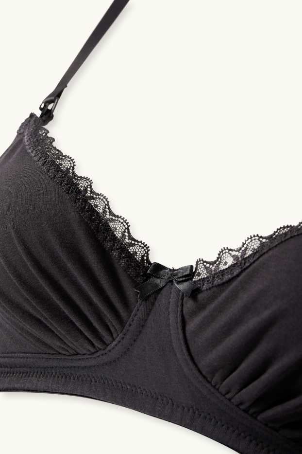 Femei - Multipack 2 buc. - sutien pentru alăptare fără armătură - negru