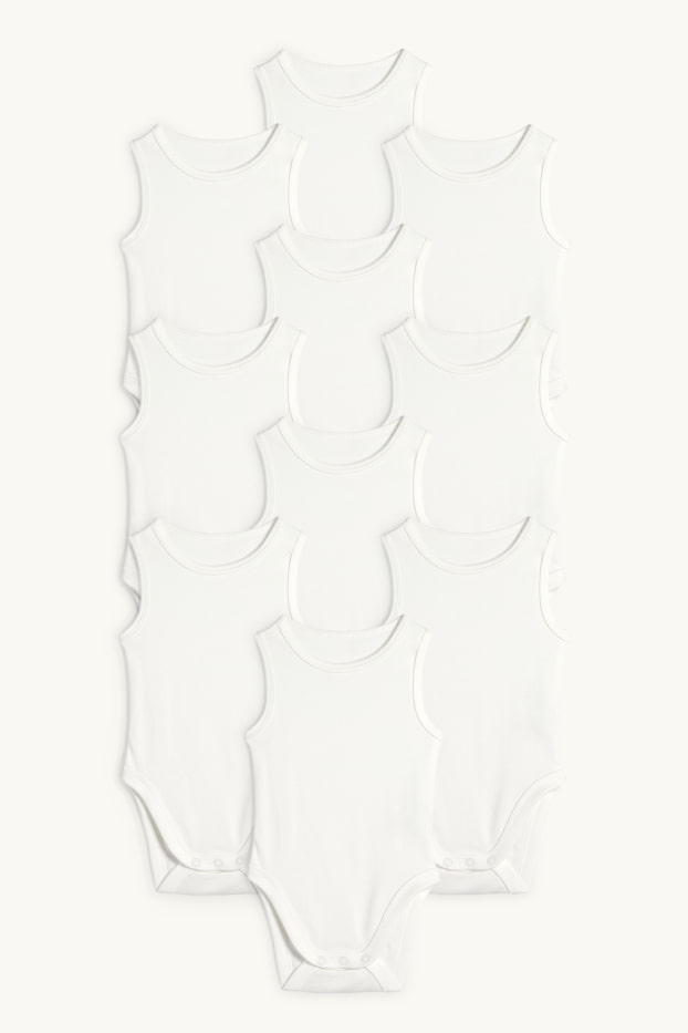 Unisex - Multipack 10er - Baby-Body - cremeweiß