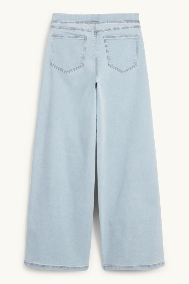 Children Girls - Wide leg jeans - denim-light blue