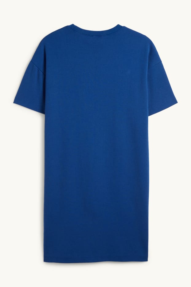 Femmes - Robe-T-shirt - bleu