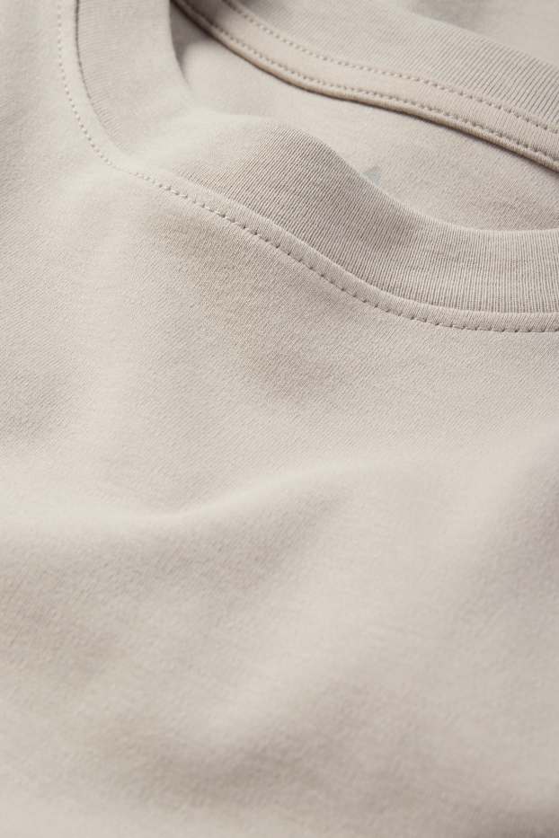 Damen - T-Shirt - Slim Fit - grau