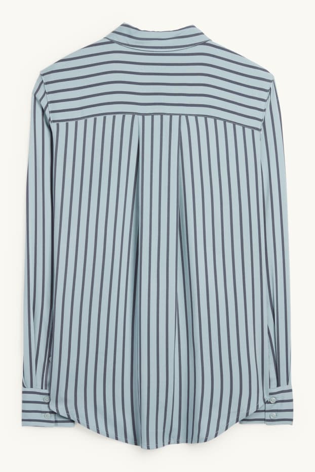 Dames - Blouse - gestreept - blauw