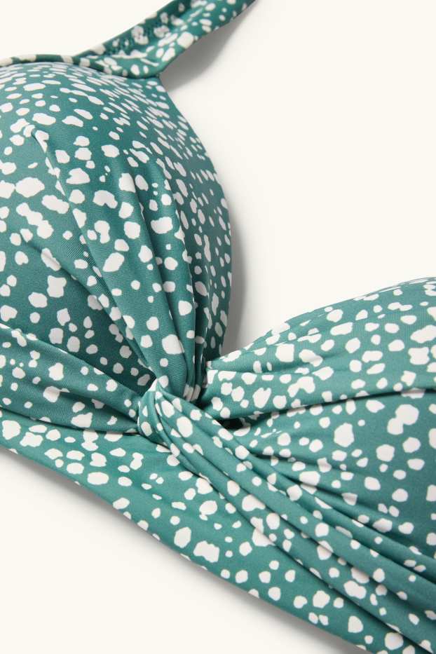 Femmes - Haut de bikini - ampliforme - LYCRA® XTRA LIFE™ - à pois - vert