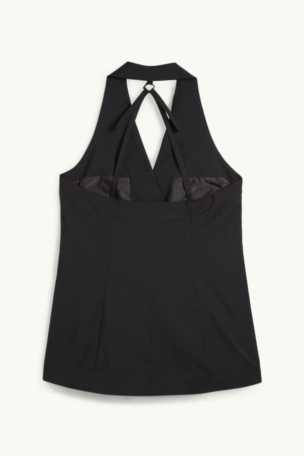 Damen - Business-Weste - Tailored Fit - schwarz