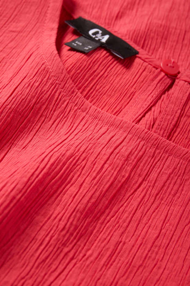 Femei - Bluză fără mâneci - roșu