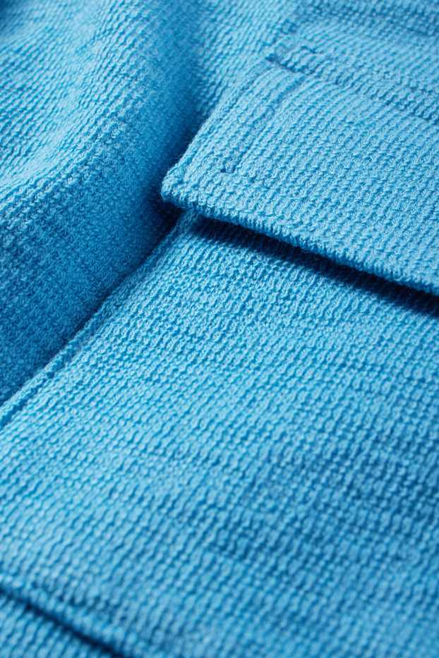 Bambini - Bermuda cargo di felpa - blu