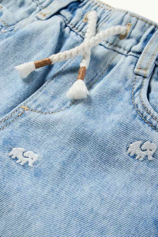 Baby Boys - Elephant - baby jeans - denim-light blue