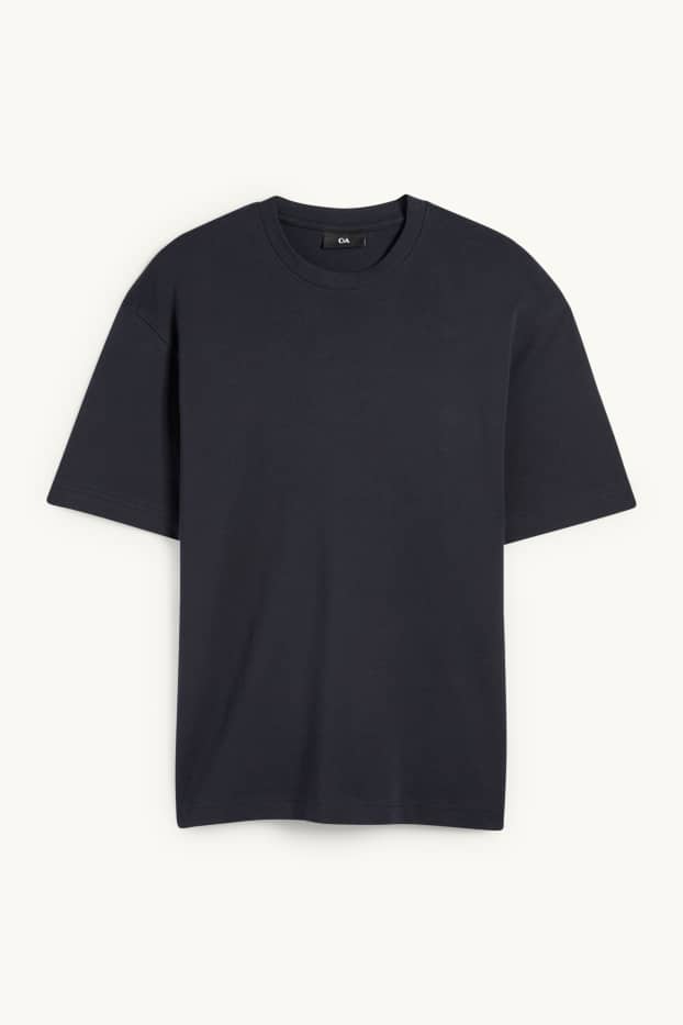 Herren - T-Shirt - Relaxed Fit - schwarz