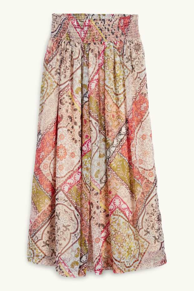 Damen - Rock - gemustert - bunt